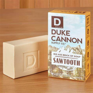 Duke Cannon Sawtooth Soap Bar | Large 10oz Luxury Men's Body Soap | Premium Triple-Milled Bath Bar
