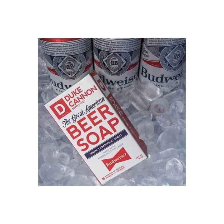 Duke Cannon Great American Beer Soap Bar | Large 10oz Luxury Men's Body Soap | Premium Triple-Milled Bath Bar