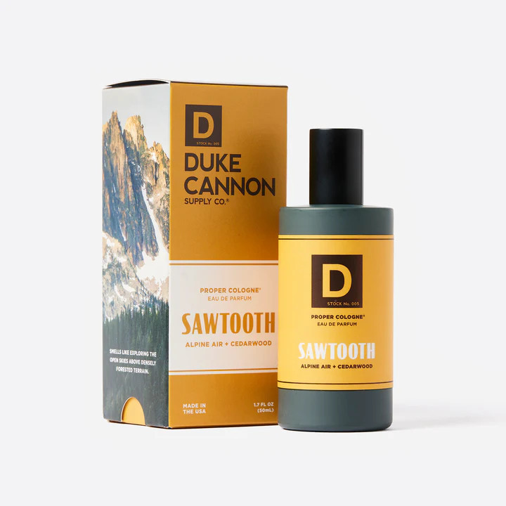 Duke Cannon Proper Cologne – Sawtooth (Eau de Parfum) | Woodsy Blend of Cedar & Amber
