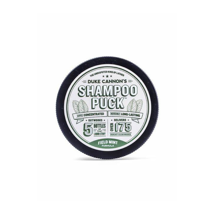 Duke Cannon Shampoo Puck – Field Mint | Solid Bar Shampoo for Bigger, Bolder Lather
