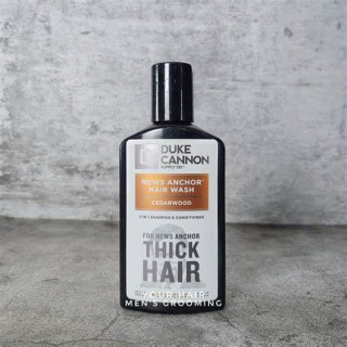Duke Cannon News Anchor 2-in-1 Hair Wash (Cedarwood) – Premium Formula for Thick, Healthy Hair