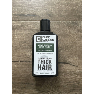 Duke Cannon News Anchor 2-in-1 Hair Wash (Tea Tree Formula) – Strengthen & Condition with Clean Mint Scent