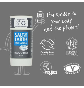 Salt of the Earth Natural Deodorant Stick – Vetiver & Citrus